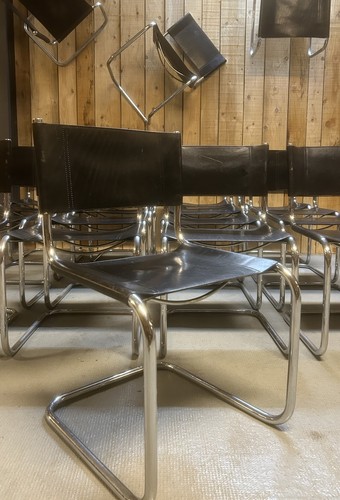 Suite chaise cuir - suite, noir