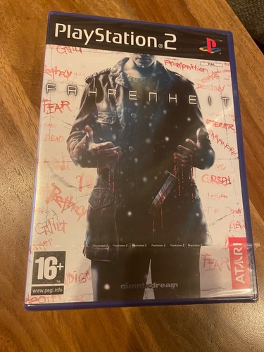 Fahrenheit ps2 factory sealed - fahrenheit,