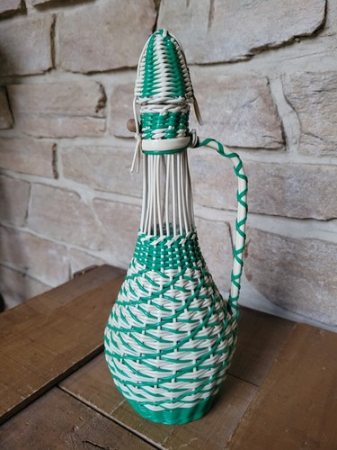 Bouteille scoubidou vintage - bouteille,