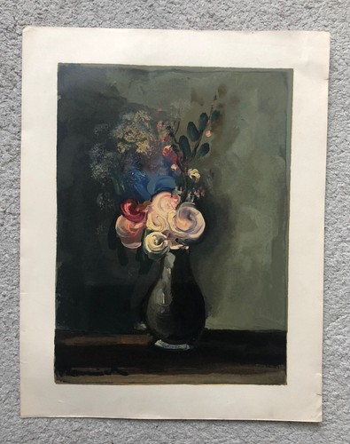 Vlaminck roses pompons litho - pompons,