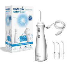 Jet Dentaire WATERPIK WF-13 Pearl Blanc Sans Fil Rechargeable +4 Embouts