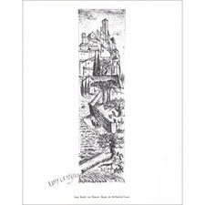 RAFFY LE PERSAN Jean - Lithographie signée au crayon "Route de St Paul de Vence"