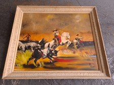 TABLEAU , HUILE SUR PANNEAU