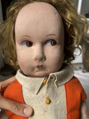 Poupée ancienne jumeau bru - poupée,