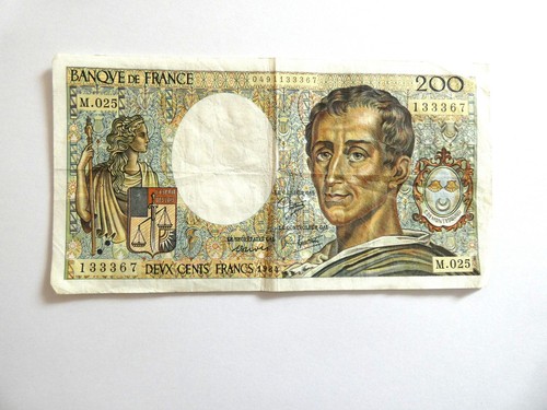 Billet banque france - banque, 200francs