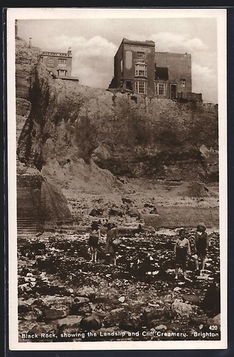 Carte postale brighton black - postale,