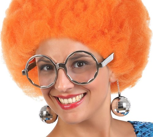 Lunettes disco boules argent - disco,