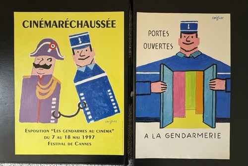 Paire affiches anciennes - ,
