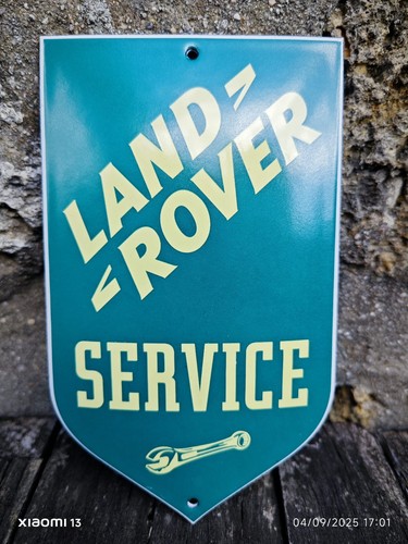Plaque émaillée land rover - émaillée,