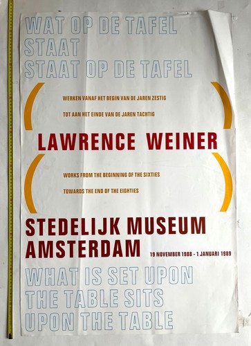Lawrence weiner stedelijk - at,