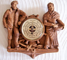 BAROMÈTRE AMBIANCE MARINE  Décor Couple Bretons dans le style marque SIC