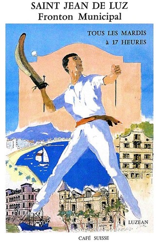 Affiche poster pelote basque - poster,