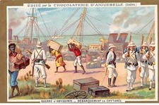 Chromos - COR14007 - Chocolaterie d'Aiguebelle - Guerre d'Abyssinie - Hommes -