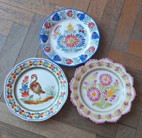 Lot assiettes faïence - en,
