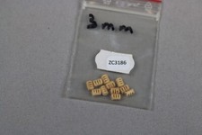 ZC3186 accastillage piece bateau miniature blocs bois 3mm 3 yeux bigotte