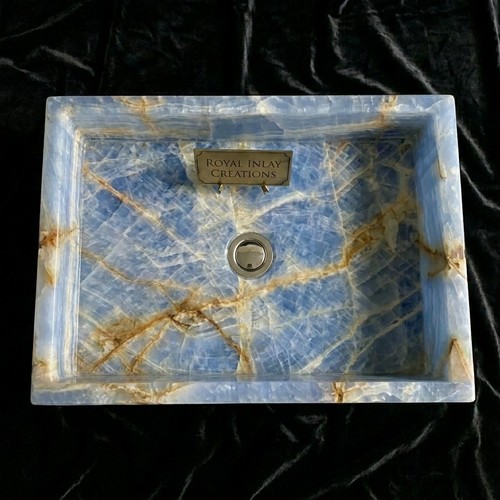 évier vasque onyx bleu - Évier, en