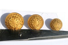 RARE 3 BOUTON UNIFORME - LYCEE DE BORDEAUX, CHATEAUROUX - SUPERIEUR D:14,18,21mm