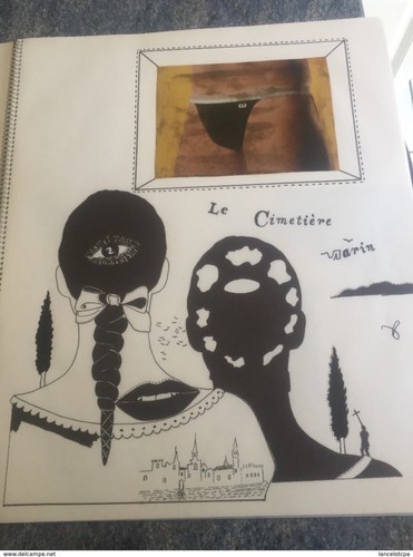 Dessin encre chine - de, signé