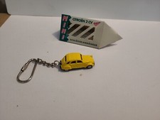 porte clef fritz schlusselanhanger 2cv citroën jaune plastique dur 