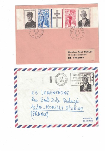Lettres avec timbres - lettres, à
