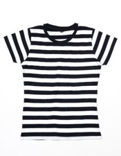 T-Shirt Rayé Style Prisonnier