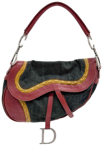 Dior gaucho saddle red leather - saddle,