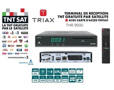 TERMINAL DE RECEPTION TNT PAR SATELLITE HD - TRIAX THR 9930 - AVEC CARTE TNTSAT