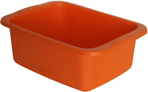Bassine rectangulaire orange