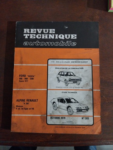 Revue technique alpine renault - technique,