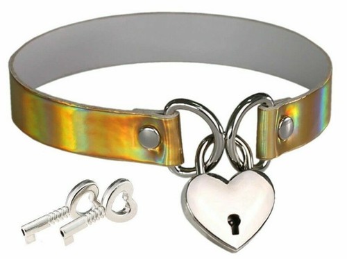 Collier pvc brillant avec - collier,