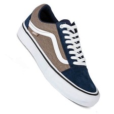 Vans Old Skool Pro Twill Skateboard Chaussures Dress Blue Portabella