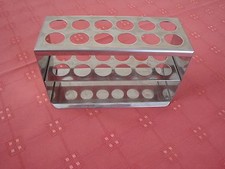 PORTE TUBES EPROUVETTES INOX - ANCIEN 