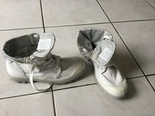 Boots bottines PALLADIUM blanc/gris pointure 38 tres bon état