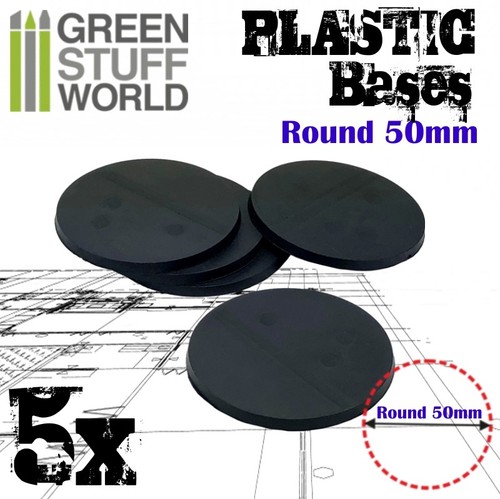 Socles plastiques rond - 5x,