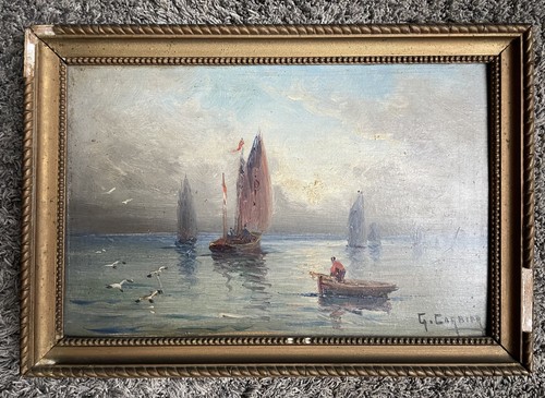 Tableau ancien huile sur - huile,