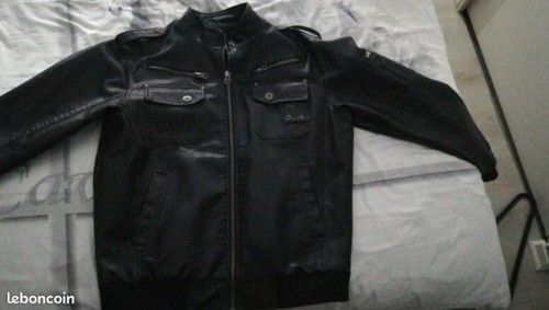 Blouson noir homme type