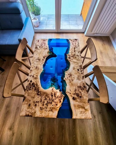 Table rivière résine - table, de