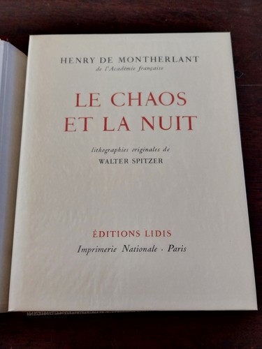 Henry montherlant les - henry, de