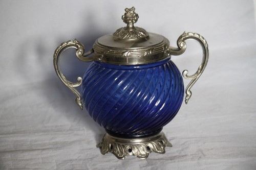 Drageoir bonbonnière verre