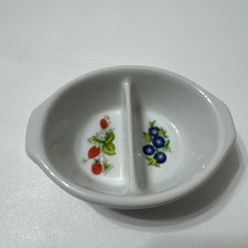 Divided Jam Jelly Dish White