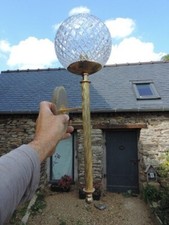 ? LAMPE APPLIQUE ARLUS PERZEL VERRE taillé VINTAGE SCONCE TORCHERE LAMP 1950