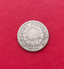 Belle monnaie Demi Franc Napoléon Ier au revers Empire 1813 A . TB/TB+