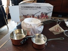 Casseroles cuivre etamee - casseroles,
