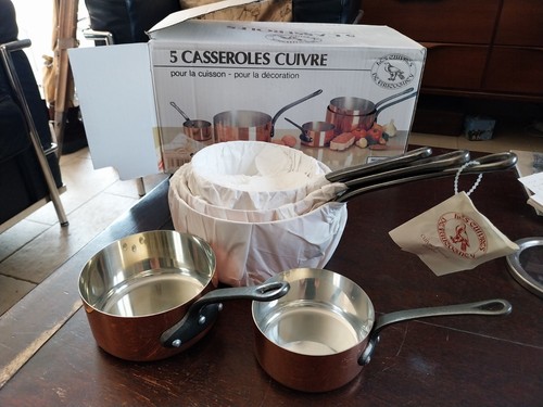 Casseroles cuivre etamee - cuivre,