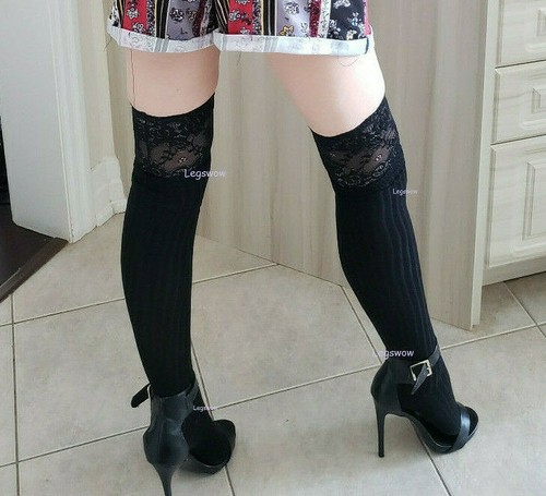 Lace top over the - top, knee