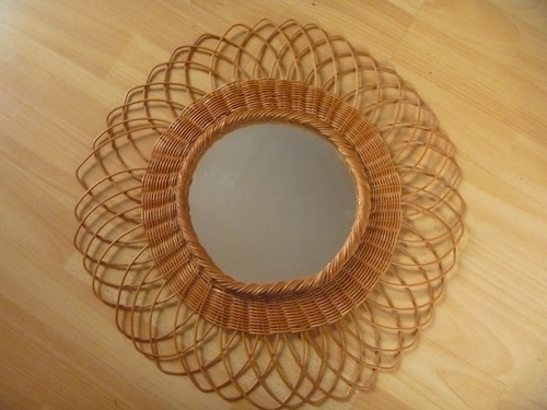 Miroir soleil rotin a - en,