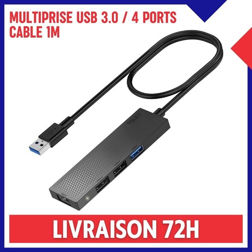 Multiprise hub usb 4 ports - usb, 3.0