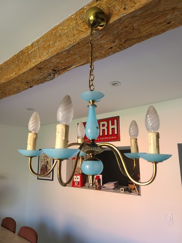 Lustre vintage français - , 5