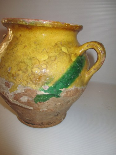 Ancien pot graisse terre - ancien, À