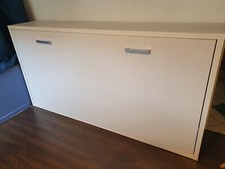 Lit armoire escamotable 90x200 + matelas (au choix)